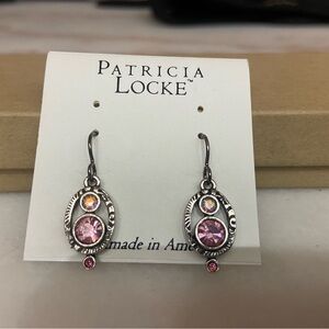 Pink and Silver Earrings
